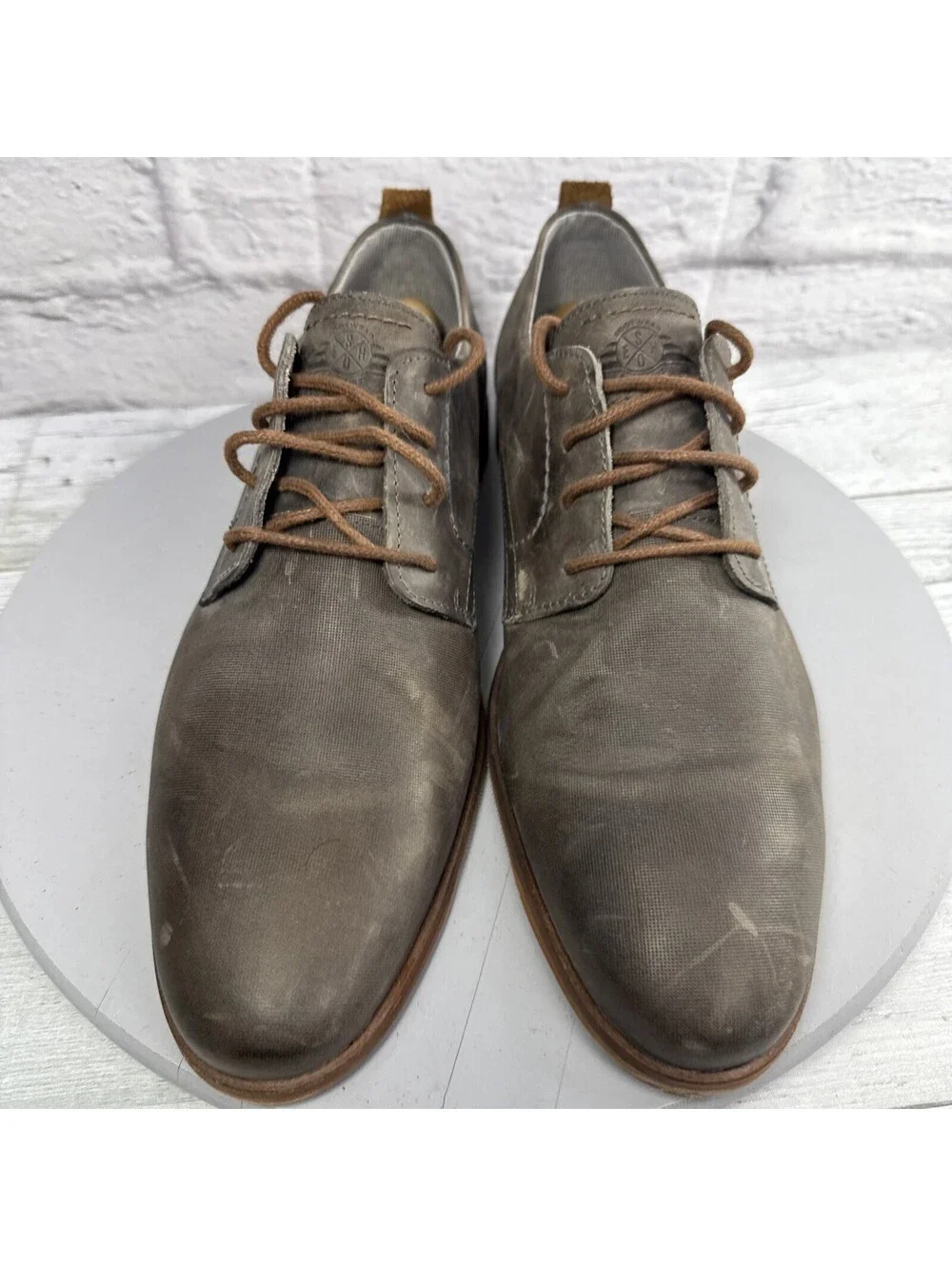 Bull Boxer Dress Casual Oxford Leather Shoes Men’s Sz 10 Brown Handmade Portugal